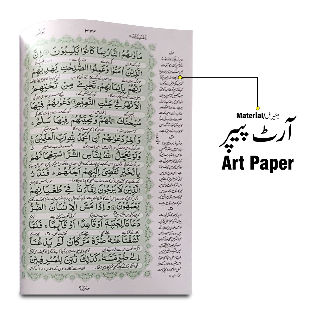 65BG The Quran - Urdu Translated Version Arabic And Urdu language With Tafseer