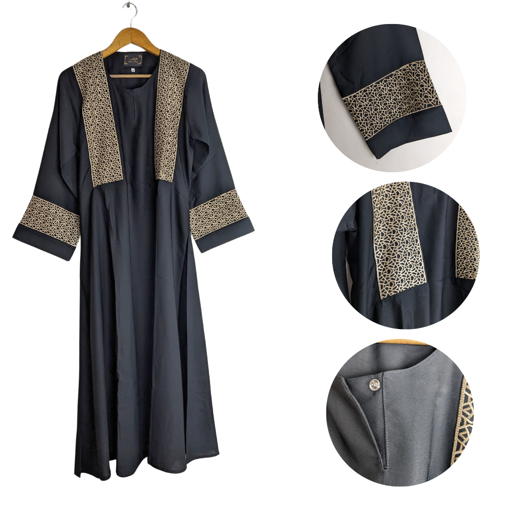 Meryem-50black Abaya for Girls Black (Size 50) Meryem