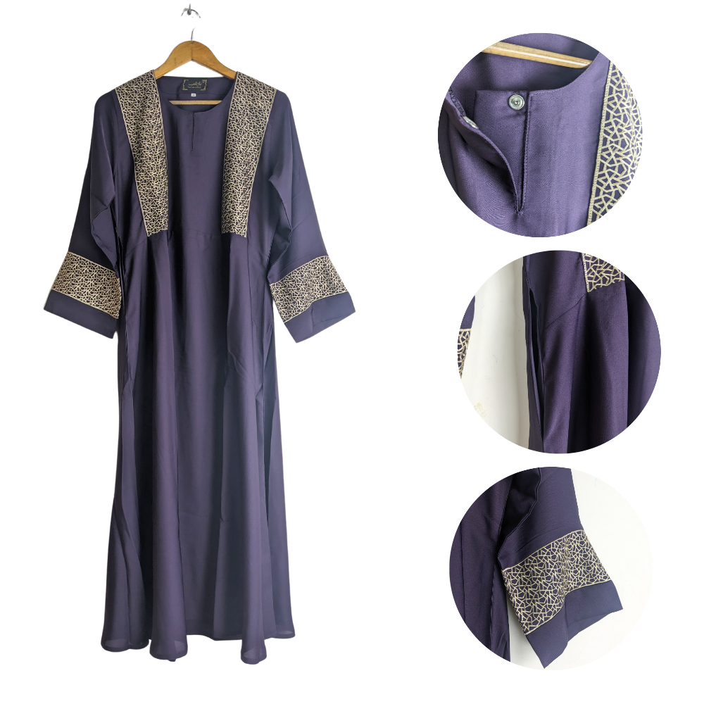 Meryem-56Purple Abaya for Girls Purple Color (Size 56) Meryem