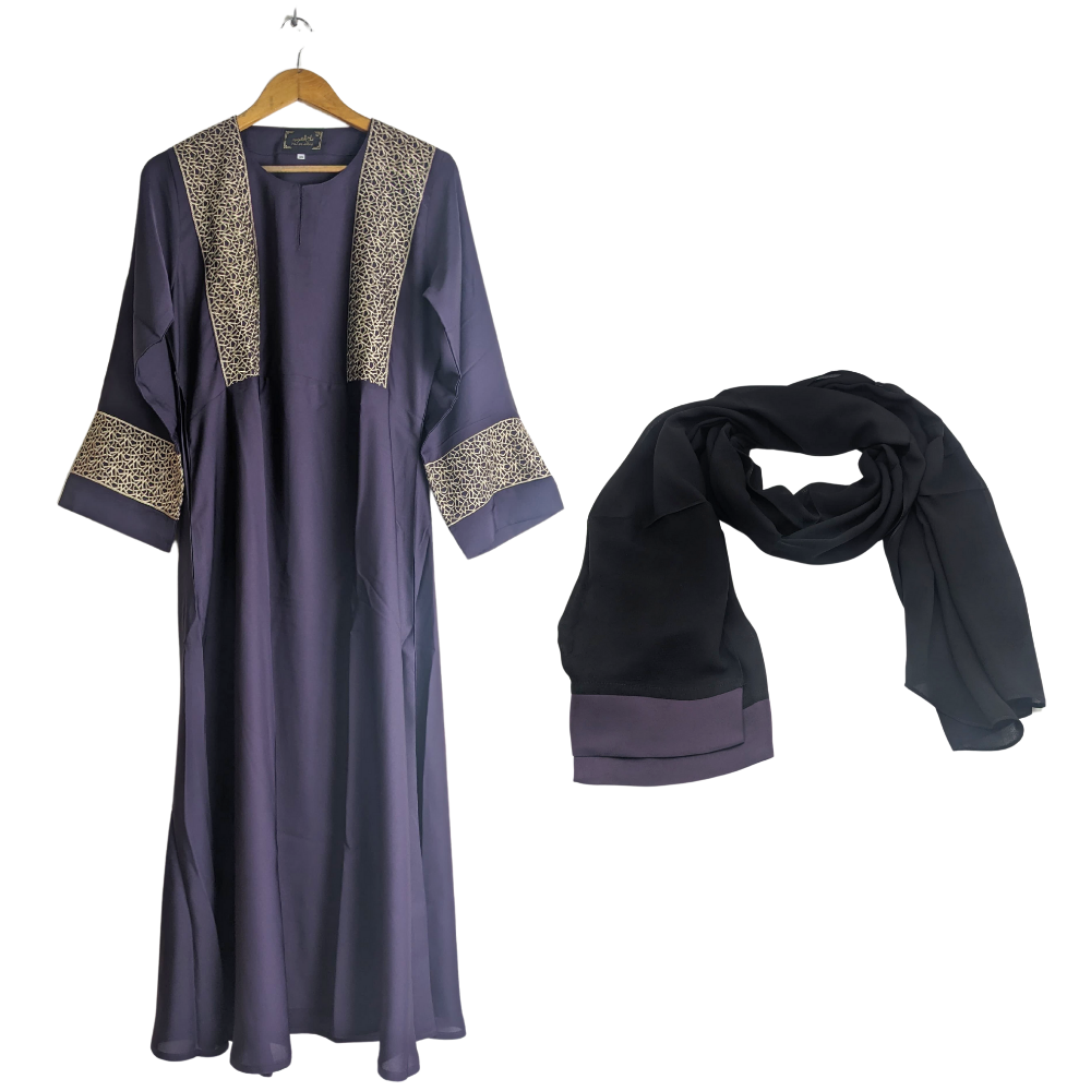 Meryem-58Purple Abaya for Girls Purple Color (Size 58) Meryem